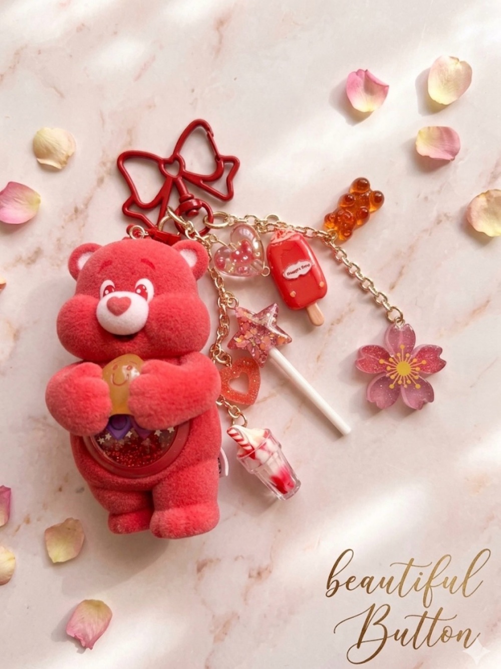 Custom Keychain Charm with Sweet Treat Charms